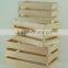 unfinished hot sale high quality wooden fruit crates sets