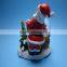 Resin water ball arts, santa claus with tree, Driving sledge, Christmas tree Body Design