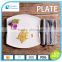 Ceramic cookware sets white square salad plate for home and restaurant