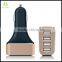 Wholesale 9.6A Intelligent 4-Port USB with Aluminium Bottom Phone Car Charger