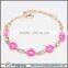 2016 New style beautiful enamel sexy red lips link korean bracelet