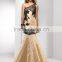 (MY2670) MARRY YOU Mermaid One-shoulder Black Lace Overlay Evening Dress