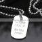 Silver Color Personalized Dog Tags with Chain