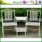 Hot Selling Beautiful Design Wrough Iron Patio Bench For Outdoor Garden