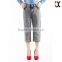 bleach wash straight leg casual pants women short jeans fashion 2015 JXQ968