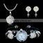 Multicolor Shamballa jewelry Watch Set Braclet Watch/Necklace Pendant/Stud Earrings SetsBS064