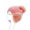 Chunky Shining Knitted Cap With Fur Earmuffs