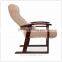 TDX-608-2 QVB HANGZHOU JIANDE TONGDA LINEN FABRIC SEAT AND BIRCH WOOD FARAME Recliner Chair