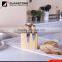 5 pcs wood handle cheese knife set with wooden block