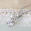 Shiny Crystal Rhinestone Pendants White Gold Plated Zinc Alloy Chain Bowt Charm Floating Necklace Accessory Cheap Choker Jewelry