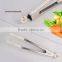 Rubber handle nylon plastic food tong,snowflake shape kitchen tong