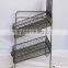 Icegreen Rustic Two Tier Metal K-Cup, Single Serve Coffee Bar Caddy Rack