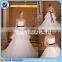 New fashion simple casual short sleeve bridal wedding dress