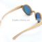 Colorful polarized lens bamboo and wood sunglasses
