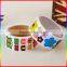 customed butterfly design paper cartoon stickers in roll for children