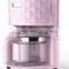 Diamond design High quality 12 cup high temperature drip coffee maker