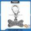Custom Logo Dog Pendant Rhinestone Dog Paw Print Metal Dog Charmas,Wholesale