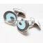 New best sell design oval metal cufflinks stripe cuff link