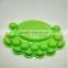 Art Craft Material Supplies Wholesale Children Watercolor Plastic Palette, Animal Foot Shaper 16 Wells Color Palette