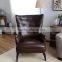 Antique single leisure wing sofa chair for living room