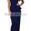 Women's Drop Shoulder Glamorous Peplum Maxi Dress