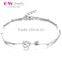 Fashion Adjustable 925 Silver Handmade Charming Bangle Bracelet