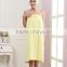 yellow lady cotton bath towel towels with elastic