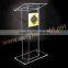 new styles Acrylic lectern Stand with RGB led lights