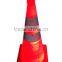Solar LED Collapsible Traffic Cone For Road Construction
