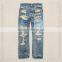 Biker Jeans Blue Denim jeans pantalon (LOTK014)