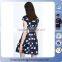 2016 Fashion Ladies Cute Flower Printed Dress Young Girls Dress