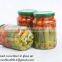 pickled cucumber mixed with cherry tomato in jar fof export