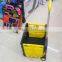 Plastic folding cart with two wheels