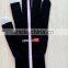 Cheap smart finger touch screen gloves with embroidery label