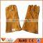 Heat resistant cow split welding industrial leather gloves cheap price