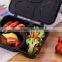 The reason why new high quality microwave 3 compartment plastic food container with divider
