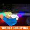 2014 Popular Modern home leisure romote control color changing led Lighting Up Sofa Furniture