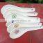 SP-1541 Haonai flower decal ceramic spoon, ceramic soup spoon
