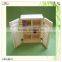six compartments blind window design wooden display box