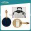Toprank OEM Wholesale Custom Gift Round Shaped Suitcase Name Tag Embossed Travel Leather Pu Luggage Tag