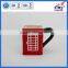 2017 Hot Sale Ceramic British Telephone Booth Mug Wholesale