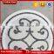 Round shaped natural stone carrara white marble mosaic pattern