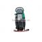 Battery powered electric hand compact floor scrubber with battery chargers