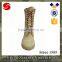 Sand Khaki Side Zipper Military Desert Oxford Leather Tactical Army Boot