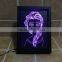 2016 new design awsome creative magic illusion 3D led night lights photo frame for decoration