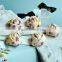colorful satin handmade rose flower headband for kids hair accessories
