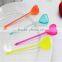 Novely plastic heart shape cake decor stick