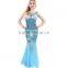 Halloween fancy turquoise blue sexy mermaid costume SP018