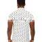 Latest design mens short sleeve custom dot funny polo shirt