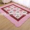 2017 Fashion design 100% cotton baby play mat high quality large floor mat